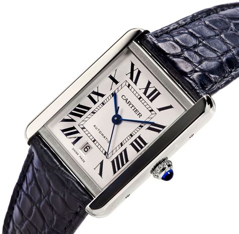 cartier mens tank watch|cartier tank solo large men's.